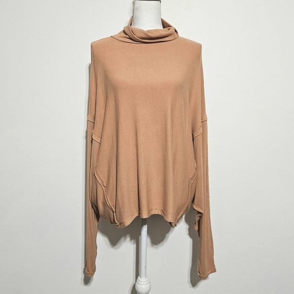 Free People We The Free Alameda Top Sz M Turtleneck‎ Oversized Dolman Sleeves - Picture 1 of 11
